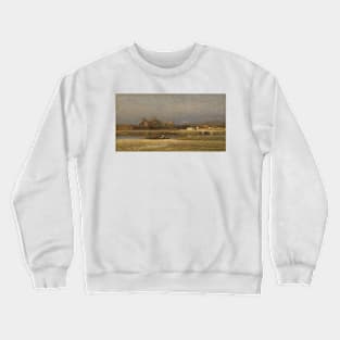 On the Viga, Outskirts of the City of Mexico by Samuel Colman Crewneck Sweatshirt